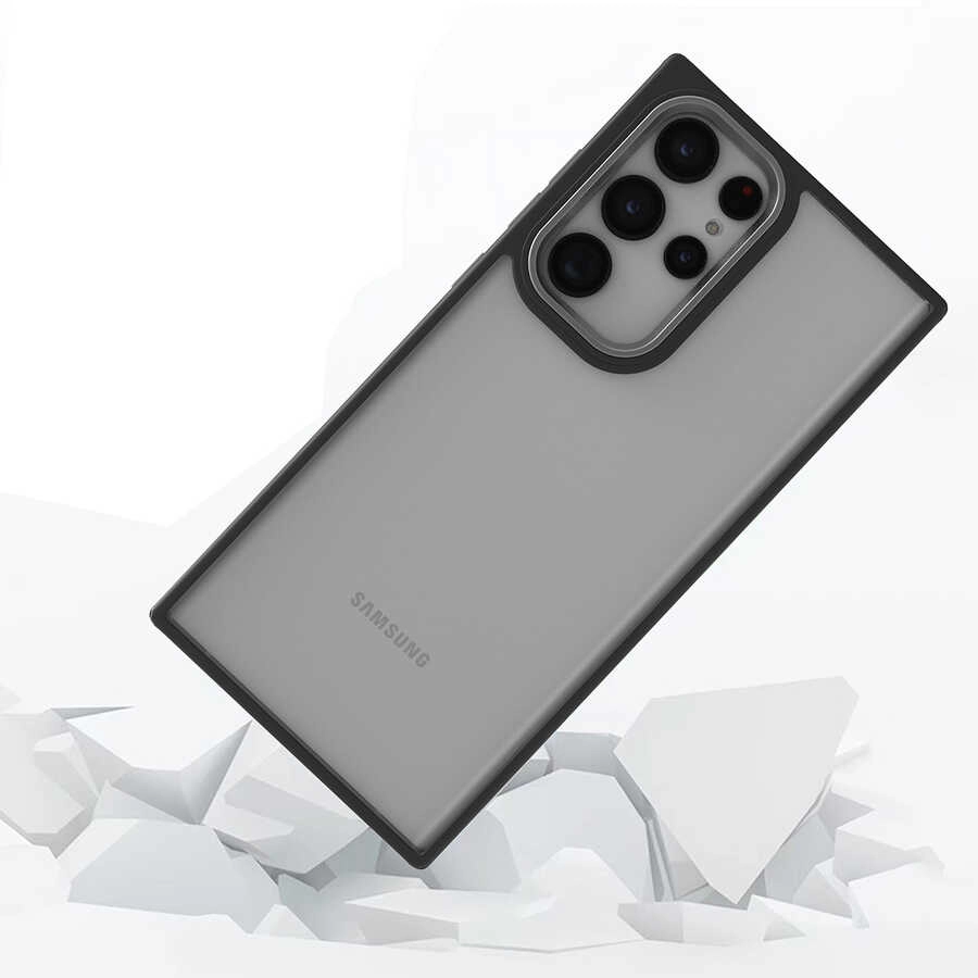 Galaxy Uyumlu S22 Ultra Kılıf Zore Flora Kapak-Kırmızı