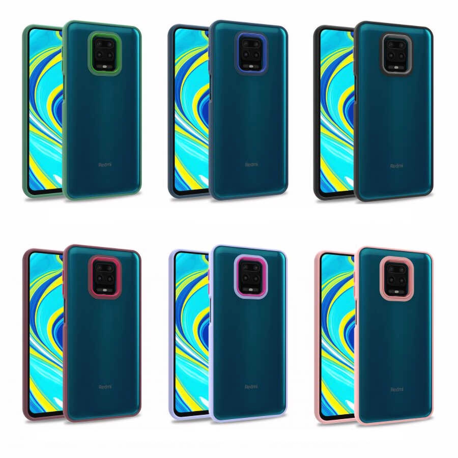 Xiaomi Uyumlu  Redmi Note 9S Kılıf Zore Flora Kapak-Kırmızı