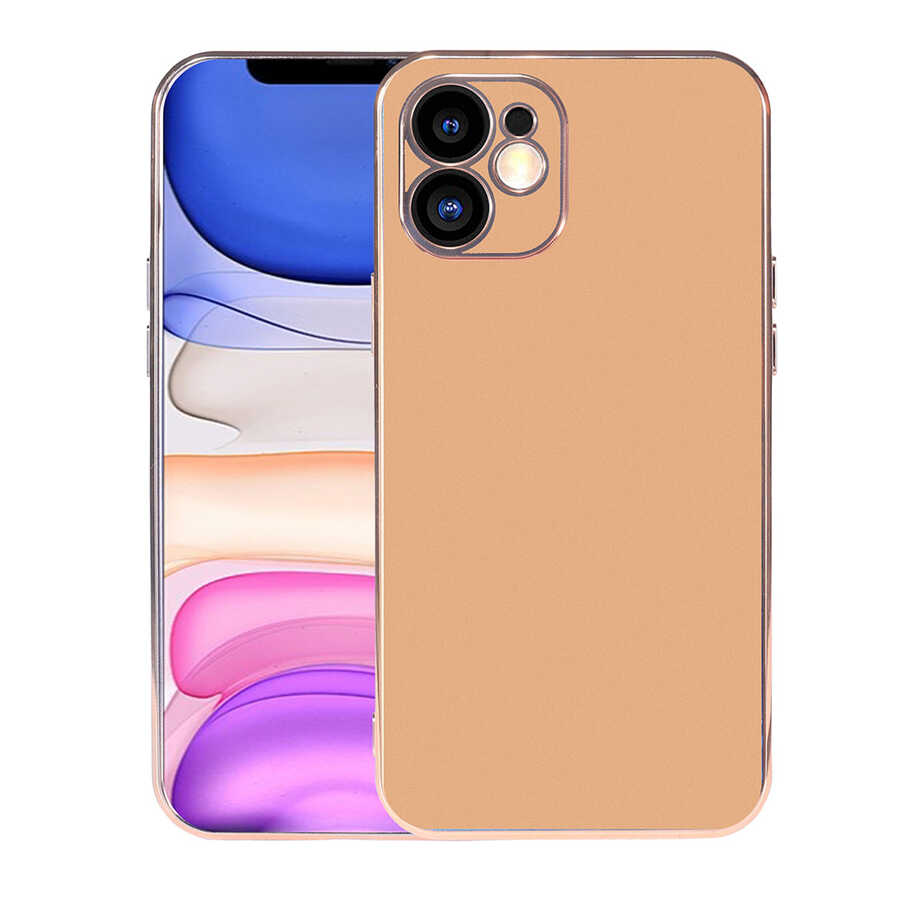 iPhone Uyumlu 11 Kılıf Zore Viyana Kapak-Gold