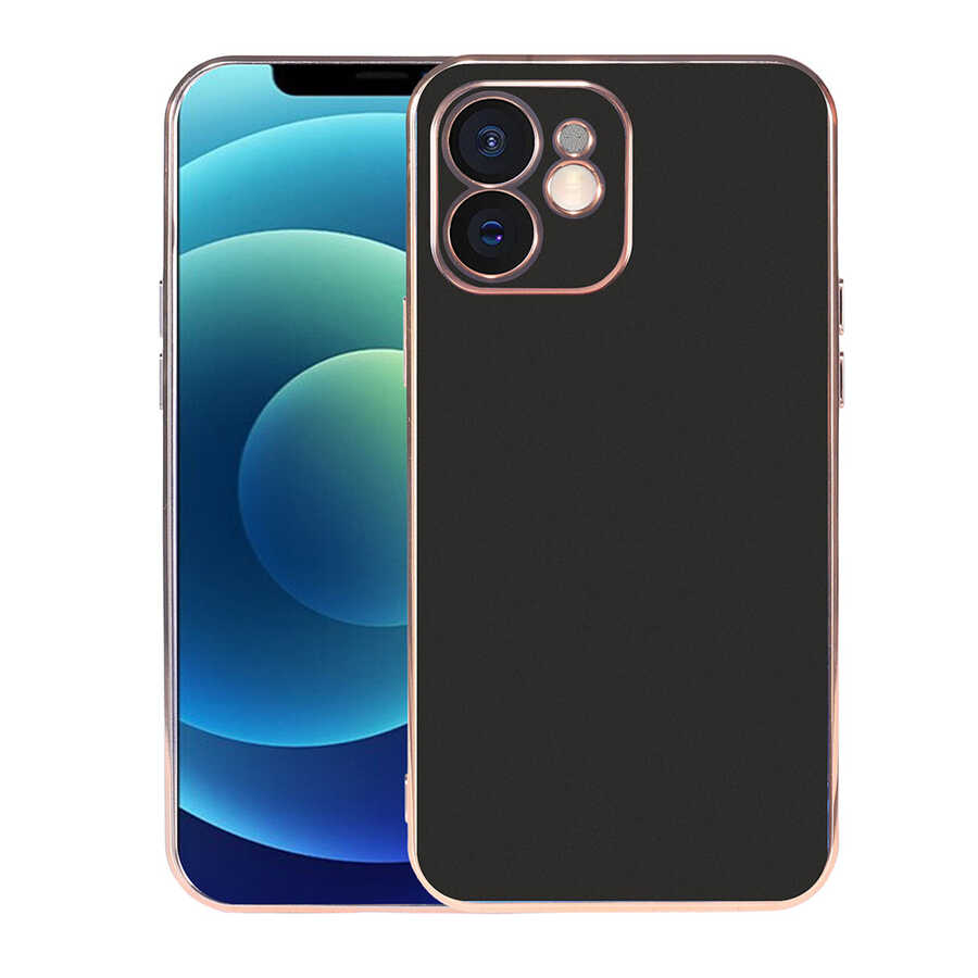 iPhone Uyumlu 12 Kılıf Zore Viyana Kapak-Siyah