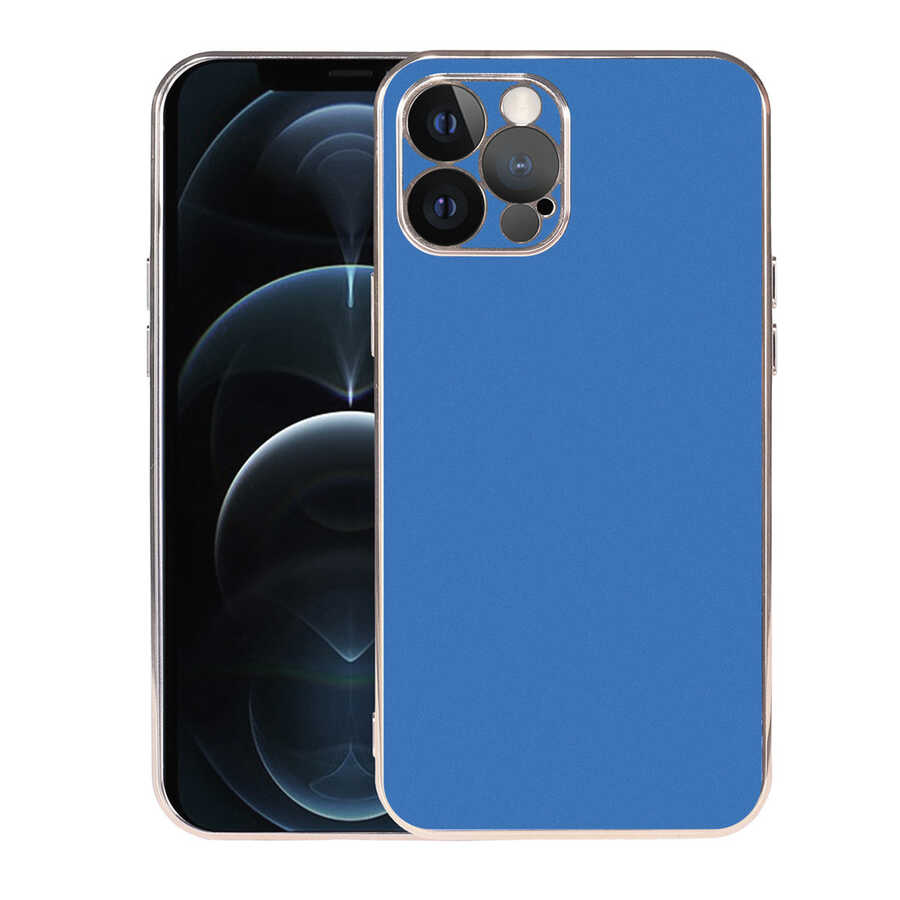 iPhone Uyumlu 12 Pro Max Kılıf Zore Viyana Kapak-Saks mavi
