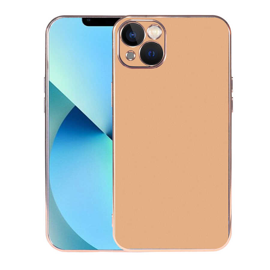 iPhone Uyumlu 13 Kılıf Zore Viyana Kapak-Gold