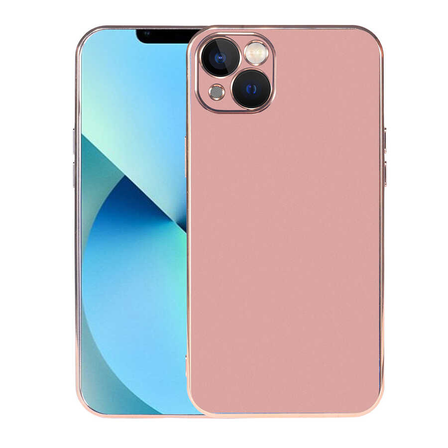 iPhone Uyumlu 13 Kılıf Zore Viyana Kapak-Rose gold