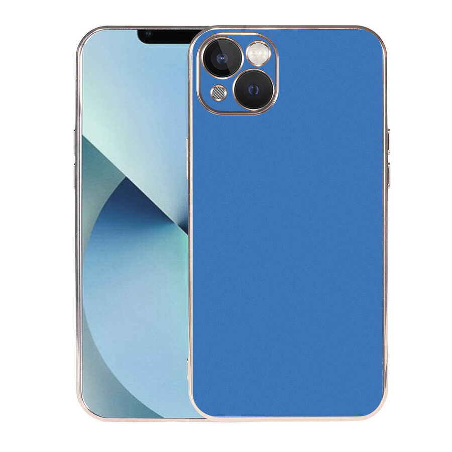 iPhone Uyumlu 13 Kılıf Zore Viyana Kapak-Saks mavi