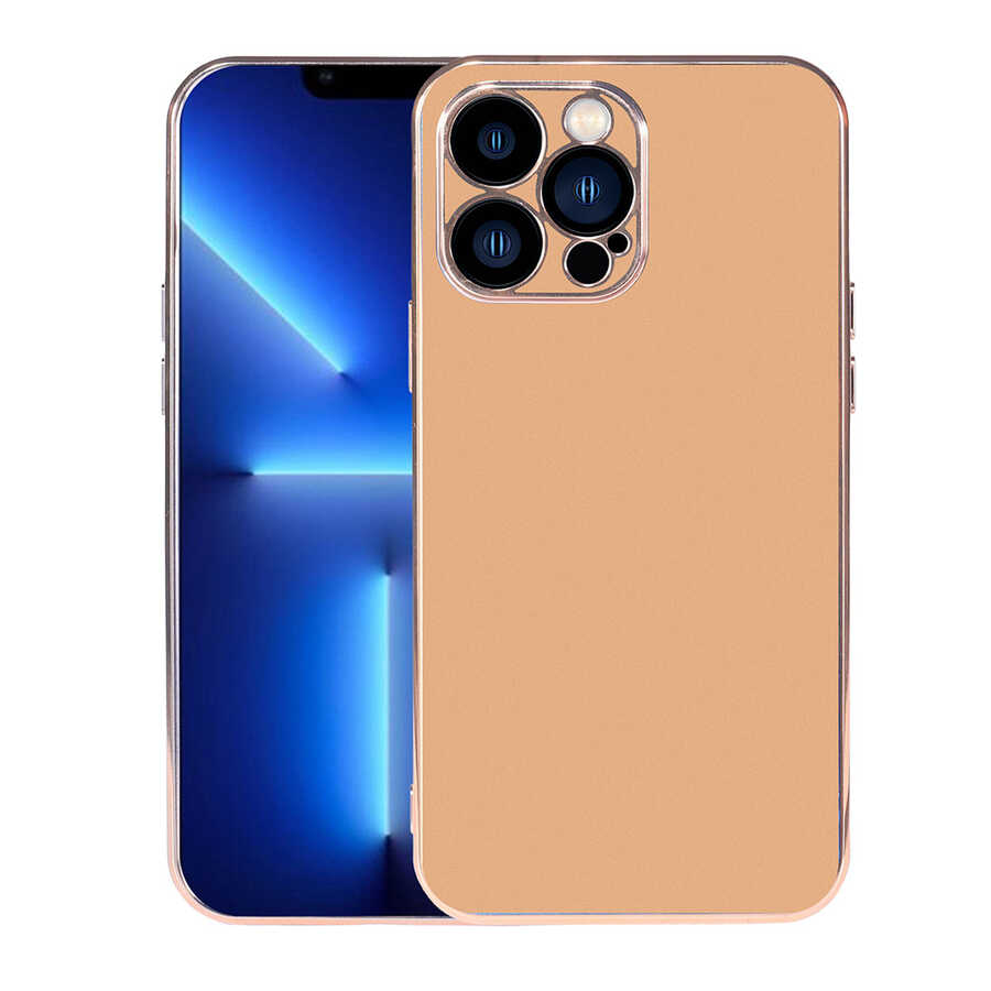 iPhone Uyumlu 13 Pro Kılıf Zore Viyana Kapak-Gold