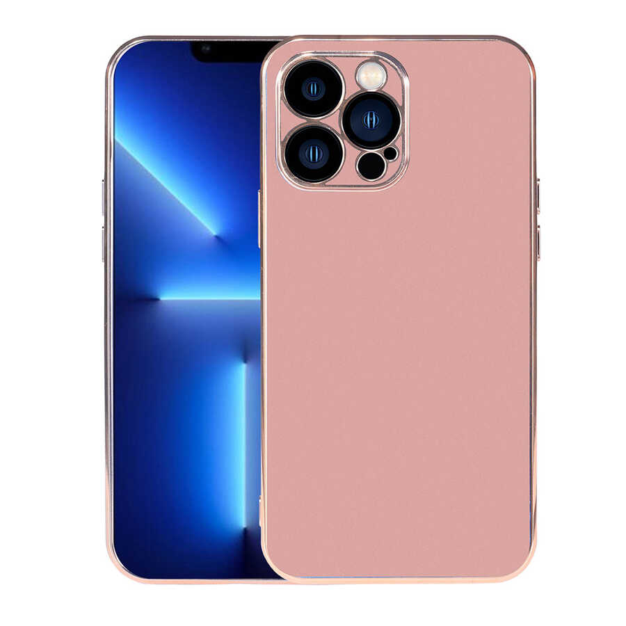 iPhone Uyumlu 13 Pro Kılıf Zore Viyana Kapak-Rose gold