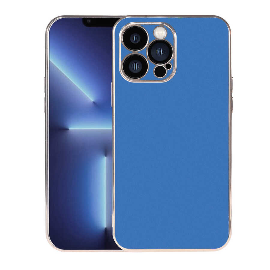 iPhone Uyumlu 13 Pro Kılıf Zore Viyana Kapak-Saks mavi