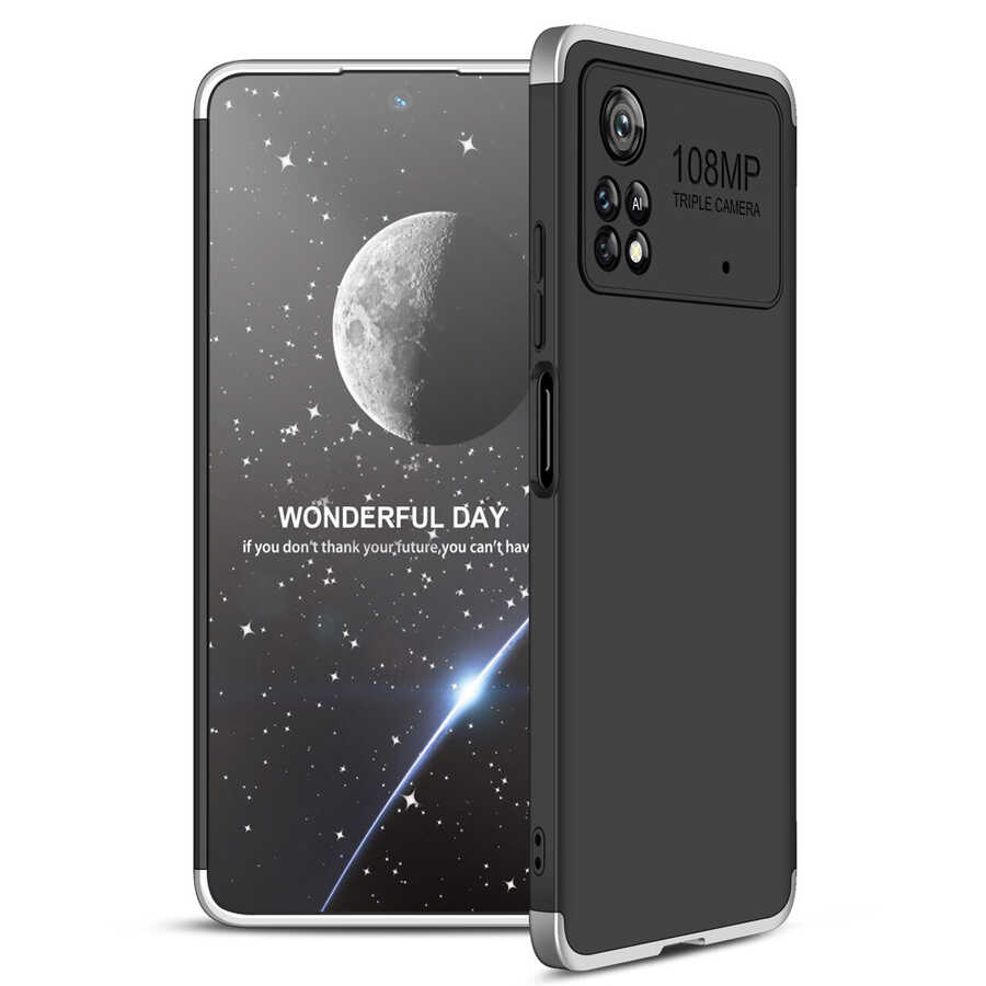 Xiaomi Uyumlu  Poco X4 Pro 5G Kılıf Zore Ays Kapak-Siyah-gri