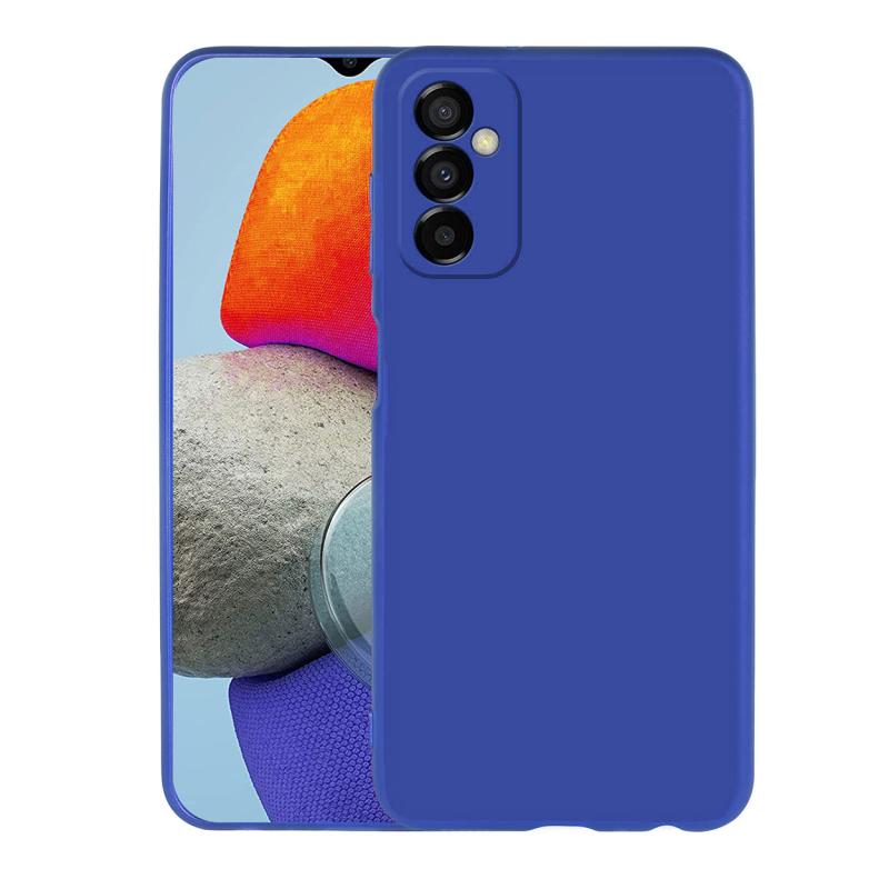 Galaxy Uyumlu M23 Kılıf Zore Premier Silikon Kapak-Saks mavi