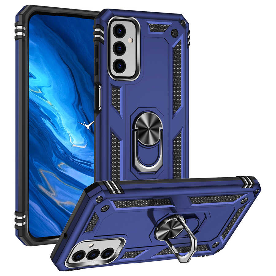 Galaxy Uyumlu M23 Kılıf Zore Vega Kapak-Mavi