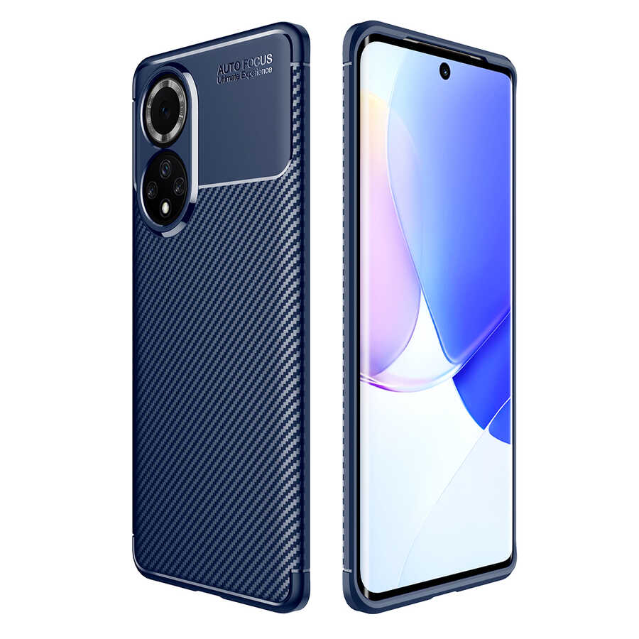 Huawei Uyumlu Nova 9 Kılıf Zore Negro Silikon Kapak-Lacivert