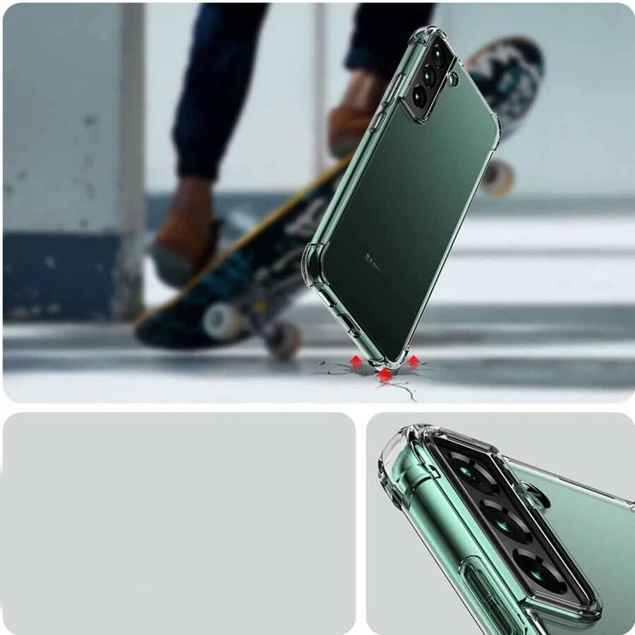 Galaxy Uyumlu S22 Plus Kılıf Zore Kamera Korumalı Nitro Anti Shock Silikon