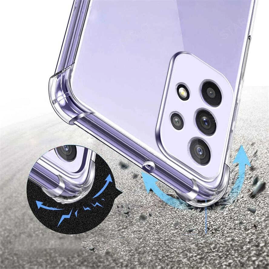 Galaxy Uyumlu A73 Kılıf Zore Kamera Korumalı Nitro Anti Shock Silikon