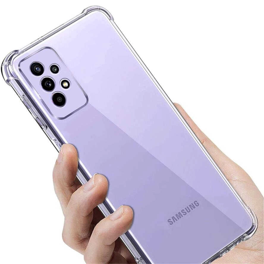 Galaxy Uyumlu A73 Kılıf Zore Kamera Korumalı Nitro Anti Shock Silikon