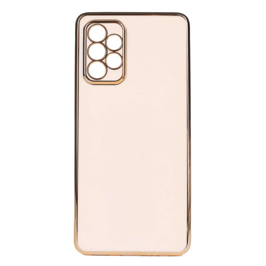 Galaxy Uyumlu A33 5G Kılıf Zore Bark Kapak-Rose gold