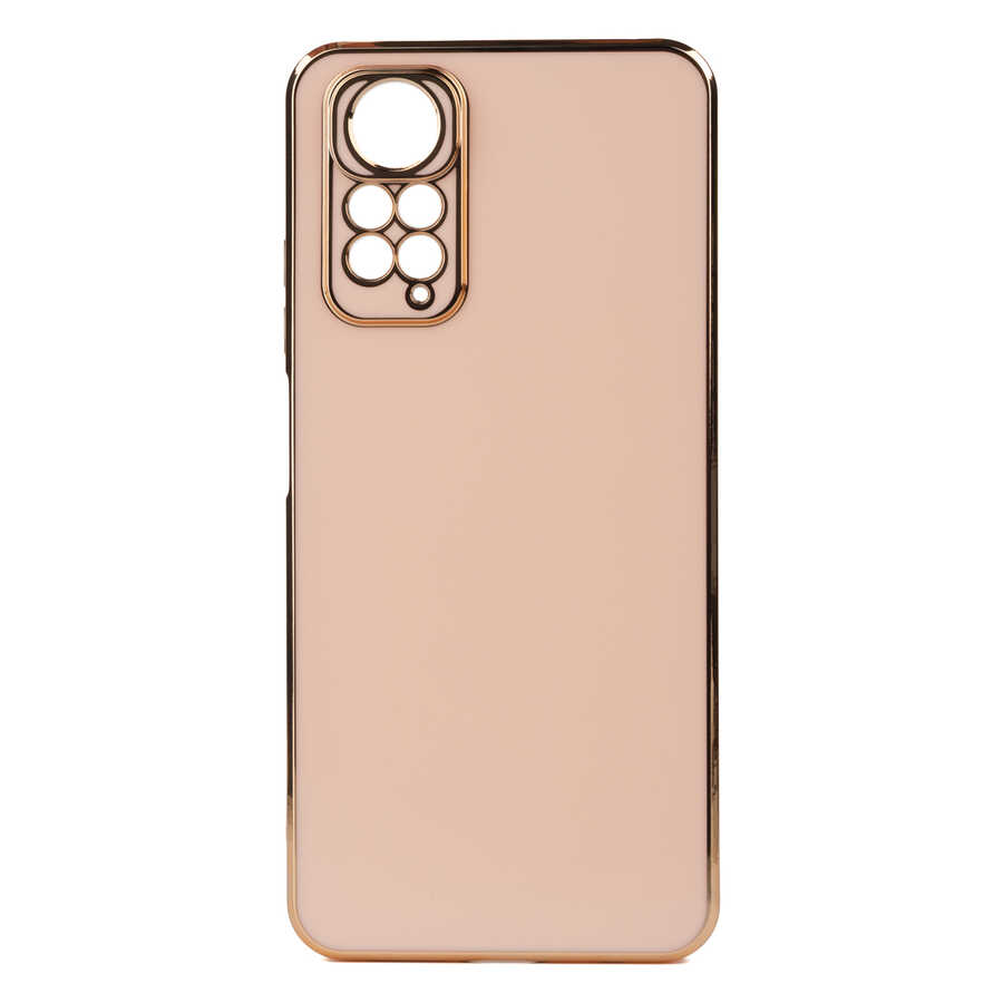Xiaomi Uyumlu  Redmi Note 11S Global Kılıf Zore Bark Kapak-Rose gold