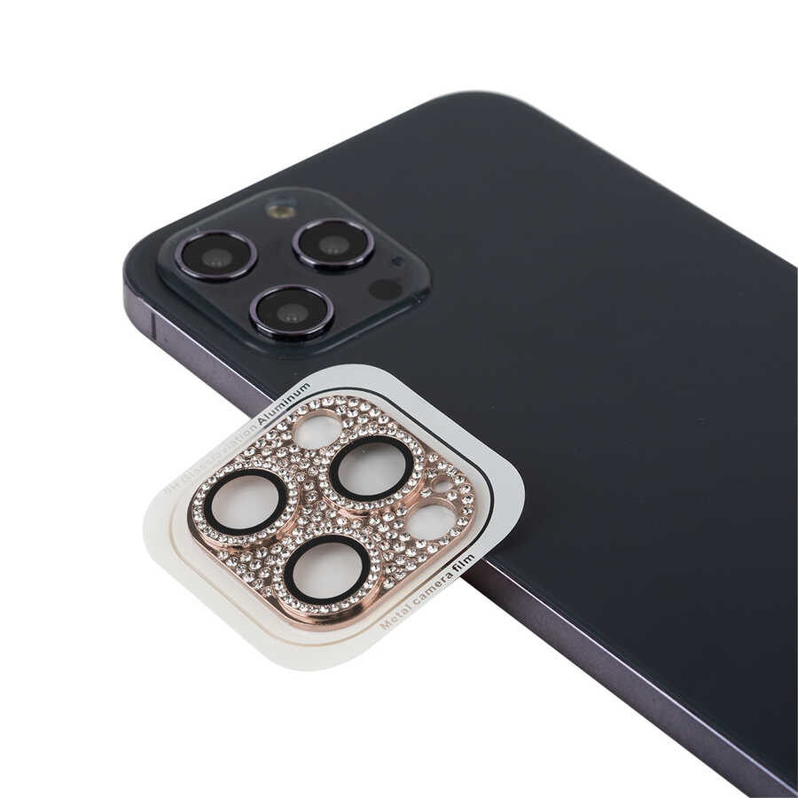 iPhone Uyumlu 12 Pro Zore CL-08 Kamera Lens Koruyucu-Pembe