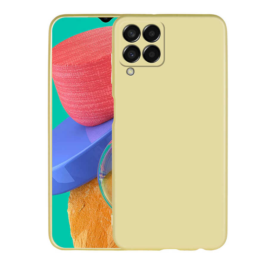 Galaxy Uyumlu M33 Kılıf Zore Premier Silikon Kapak-Gold