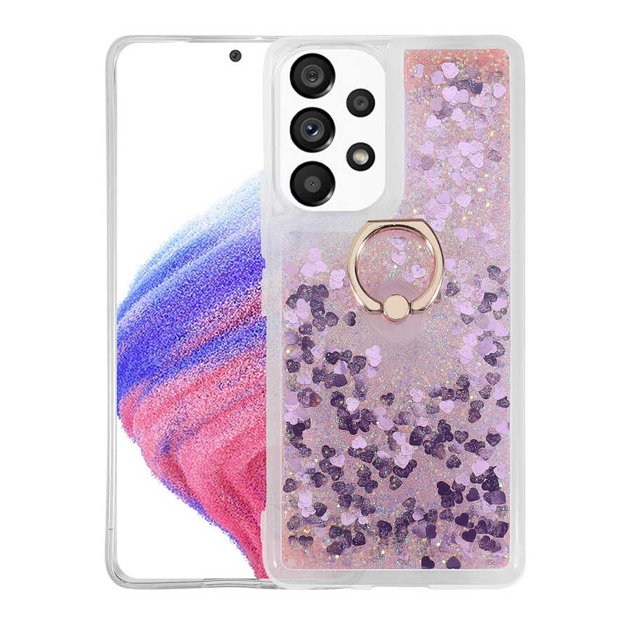 Galaxy Uyumlu A73 Kılıf Zore Milce Kapak-Pembe