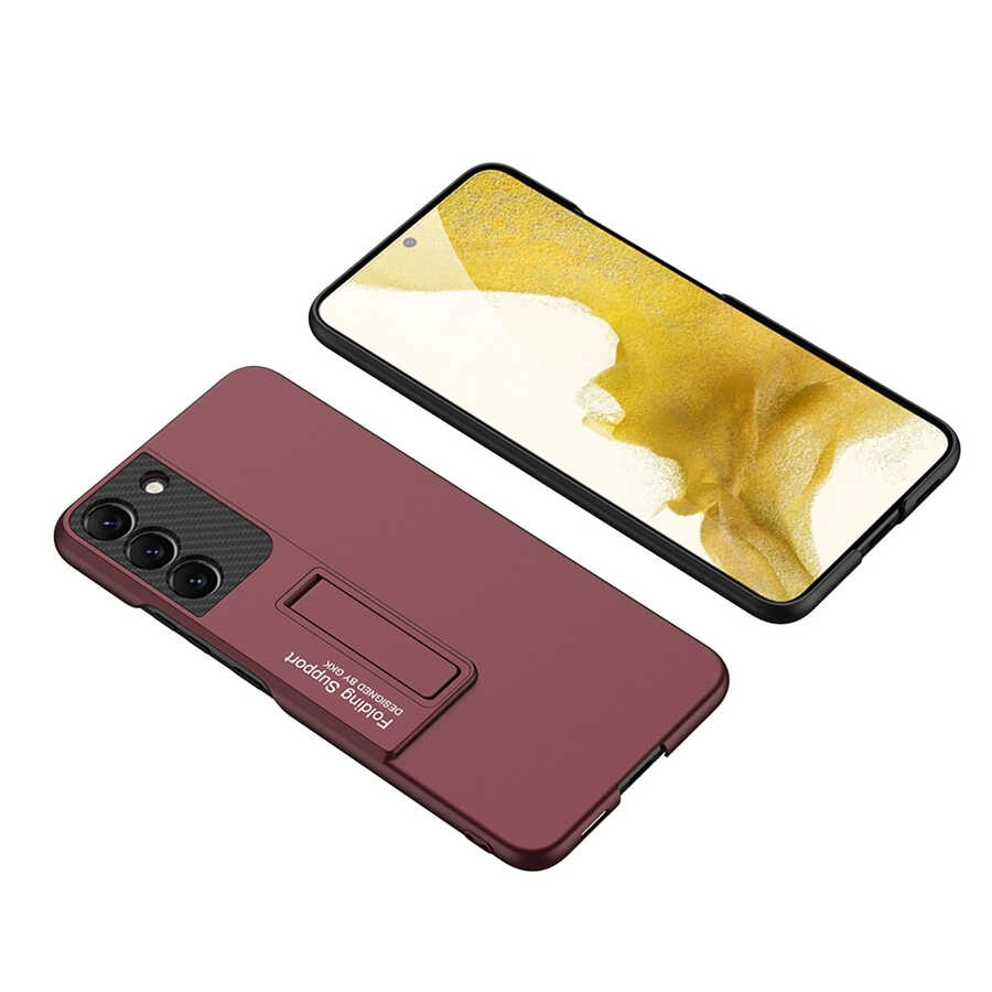 Galaxy Uyumlu S22 Kılıf Zore Standlı Ays Kapak