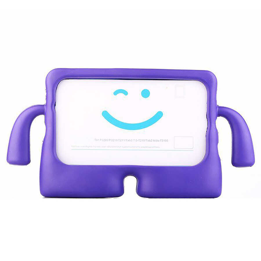 Galaxy Uyumlu Tab A8 10.5 SM-X200 (2021) Zore Çocuk Standlı Tablet Kılıf-Mor
