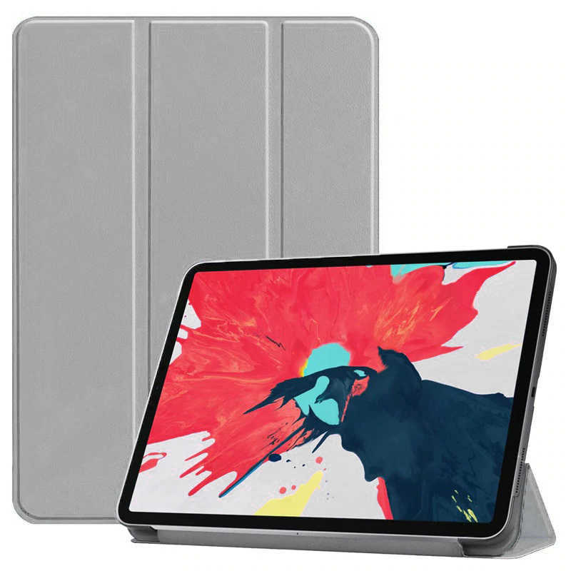 iPad Uyumlu Air 10.9 2022 (5.Nesil) Zore Smart Kapak Standlı 1-1 Kılıf-Gri