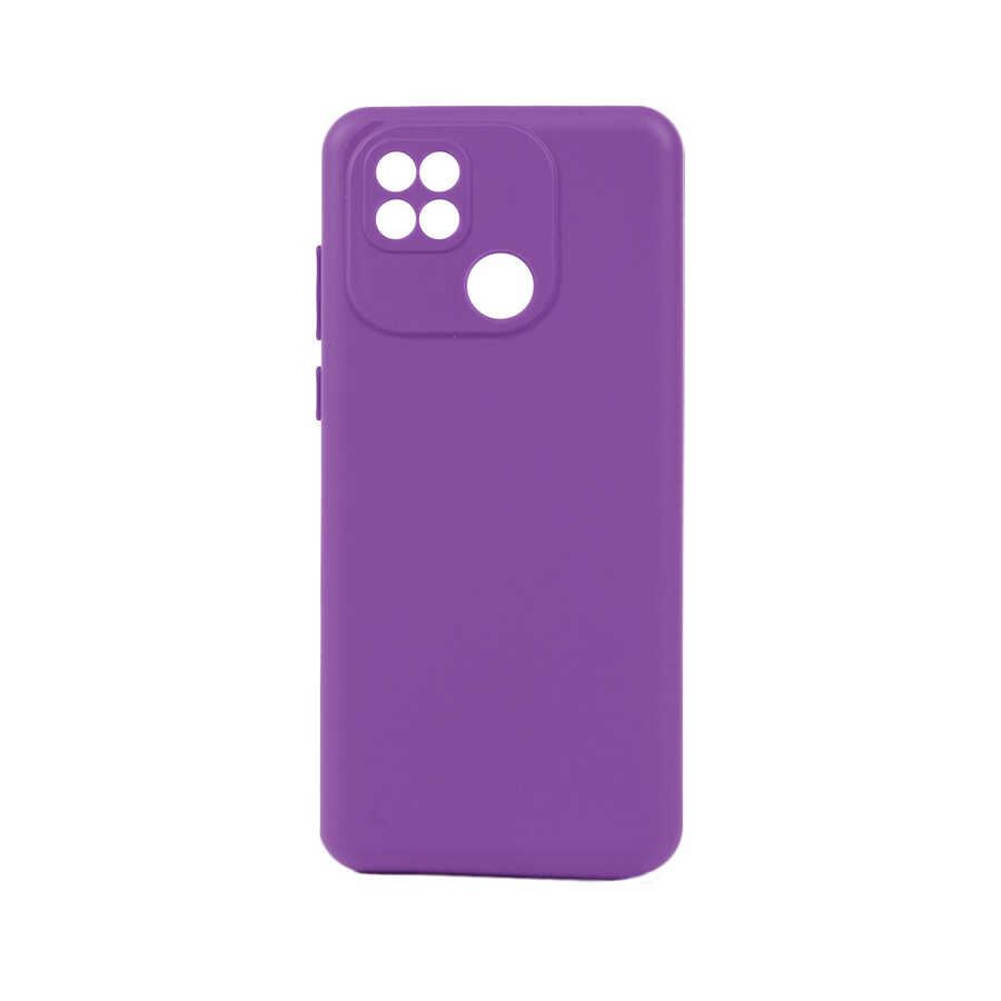 Xiaomi Uyumlu  Redmi 10A Kılıf Zore Biye Silikon-Mor