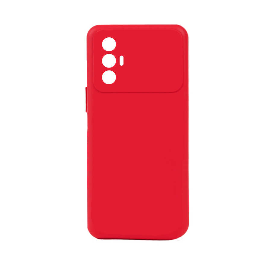 Tecno Spark 8 Pro Kılıf Zore Biye Silikon-Kırmızı