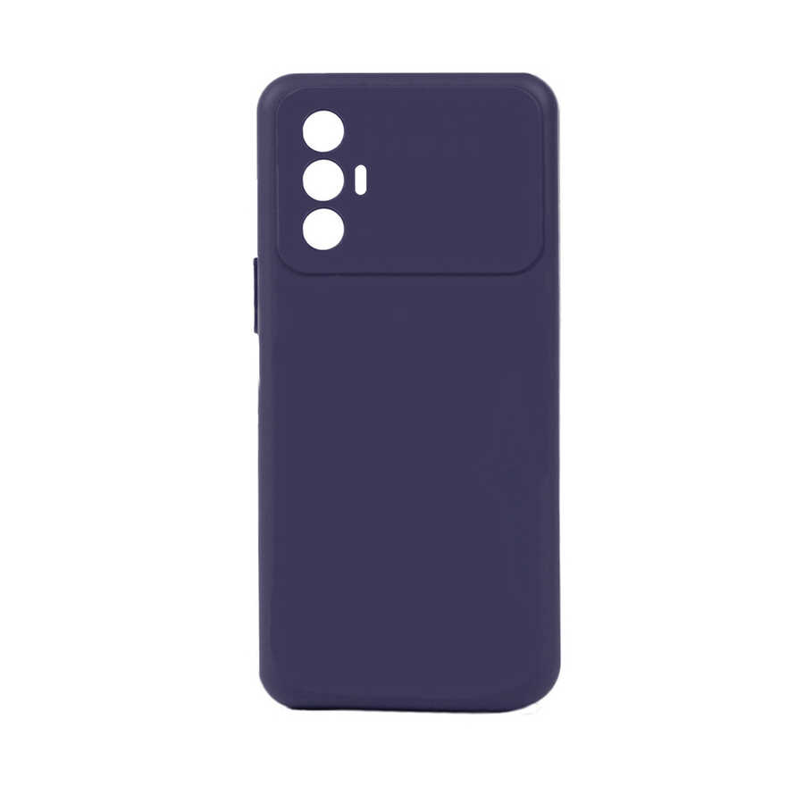 Tecno Spark 8 Pro Kılıf Zore Biye Silikon-Lacivert
