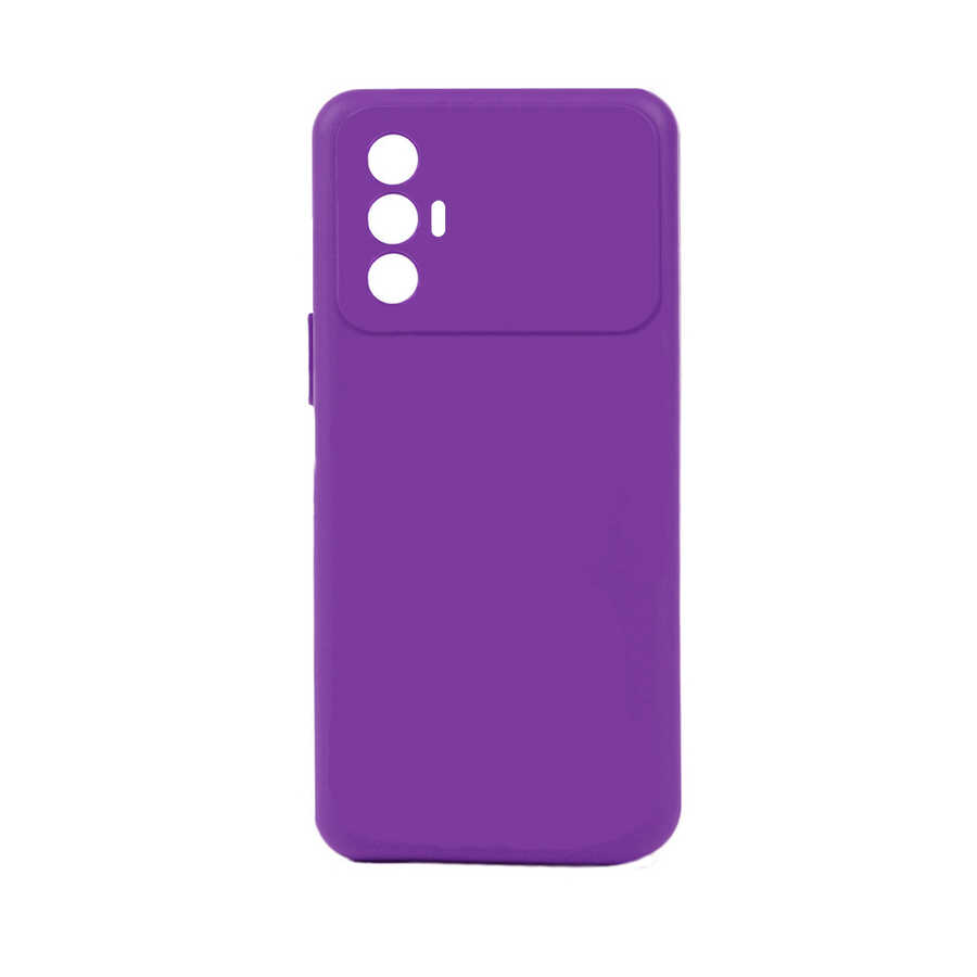 Tecno Spark 8 Pro Kılıf Zore Biye Silikon-Mor
