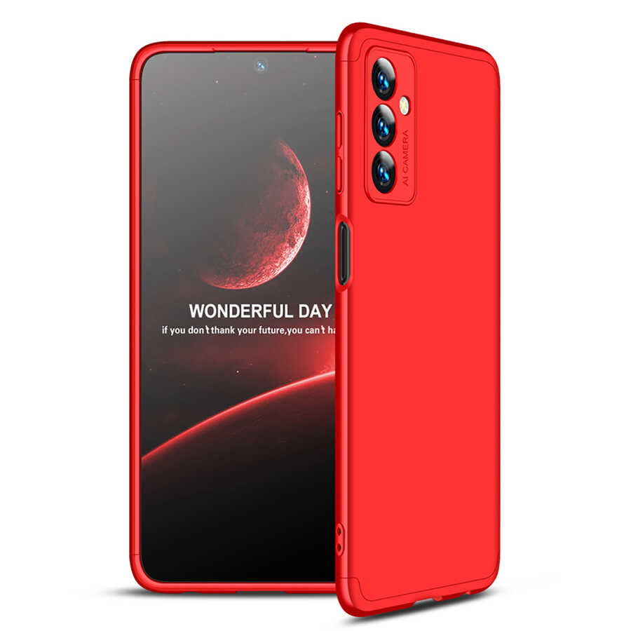 Galaxy Uyumlu M23 Kılıf Zore Ays Kapak-Kırmızı
