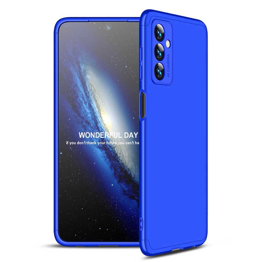 Galaxy Uyumlu M23 Kılıf Zore Ays Kapak-Mavi