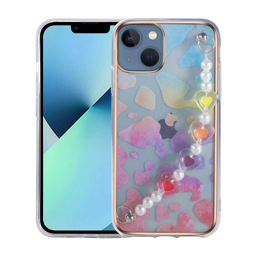 iPhone Uyumlu 13 Kılıf Zore Pilla Kapak-Colorful