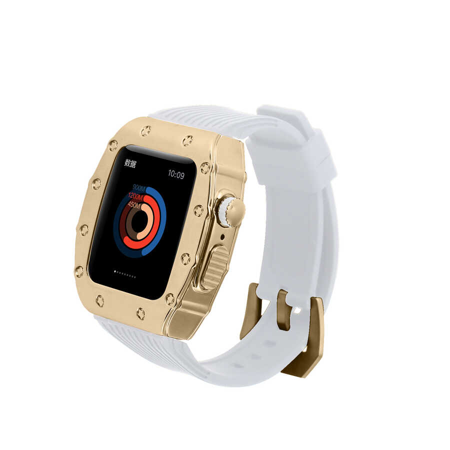 ​​​  Watch 44mm KRD-65 Kordon-Beyaz-gold