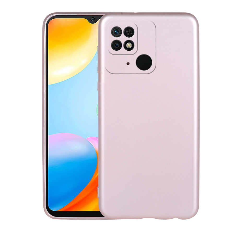 Xiaomi Uyumlu  Redmi 10C Kılıf Zore Premier Silikon Kapak-Rose gold