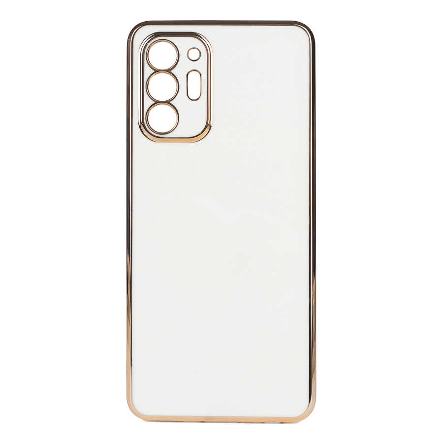Galaxy Uyumlu Note 20 Ultra Kılıf Zore Bark Kapak-Beyaz