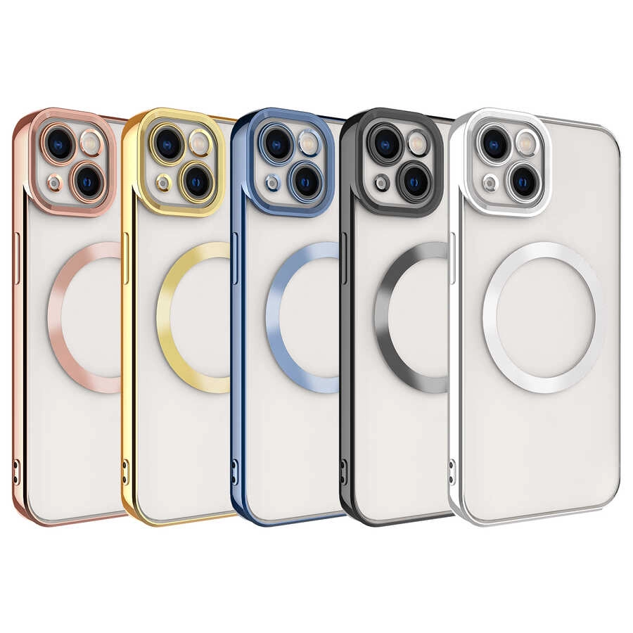 iPhone Uyumlu 13 Kılıf M-safe Wireless Şarj Özellikli Zore Setro Silikon