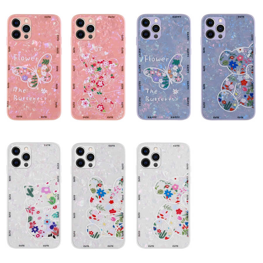 iPhone Uyumlu 13 Pro Max Kılıf Desenli Sert Silikon Zore Mumila Kapak