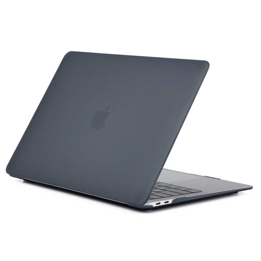 Macbook Uyumlu 13.3’ Pro 2022 M2 Zore MSoft Kristal Kapak-Siyah
