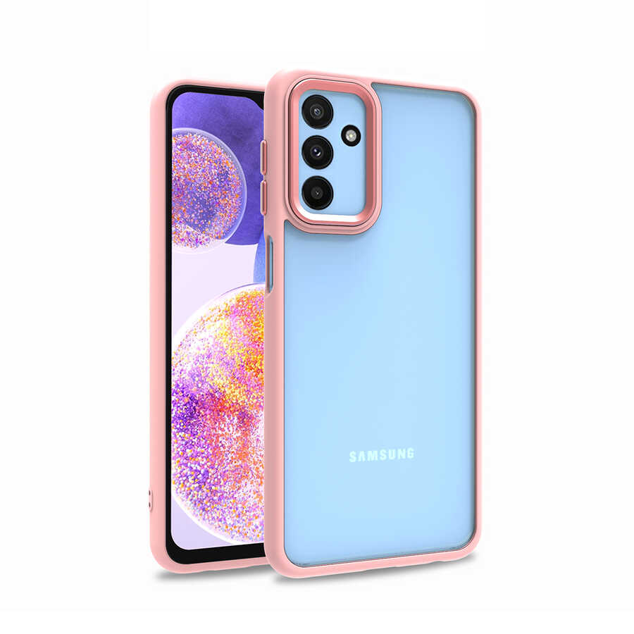 Galaxy Uyumlu M23 Kılıf Zore Flora Kapak-Rose gold