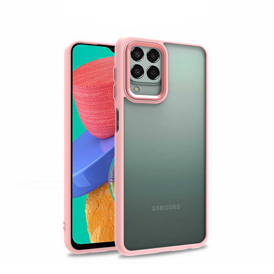 Galaxy Uyumlu M33 Kılıf Zore Flora Kapak-Rose gold