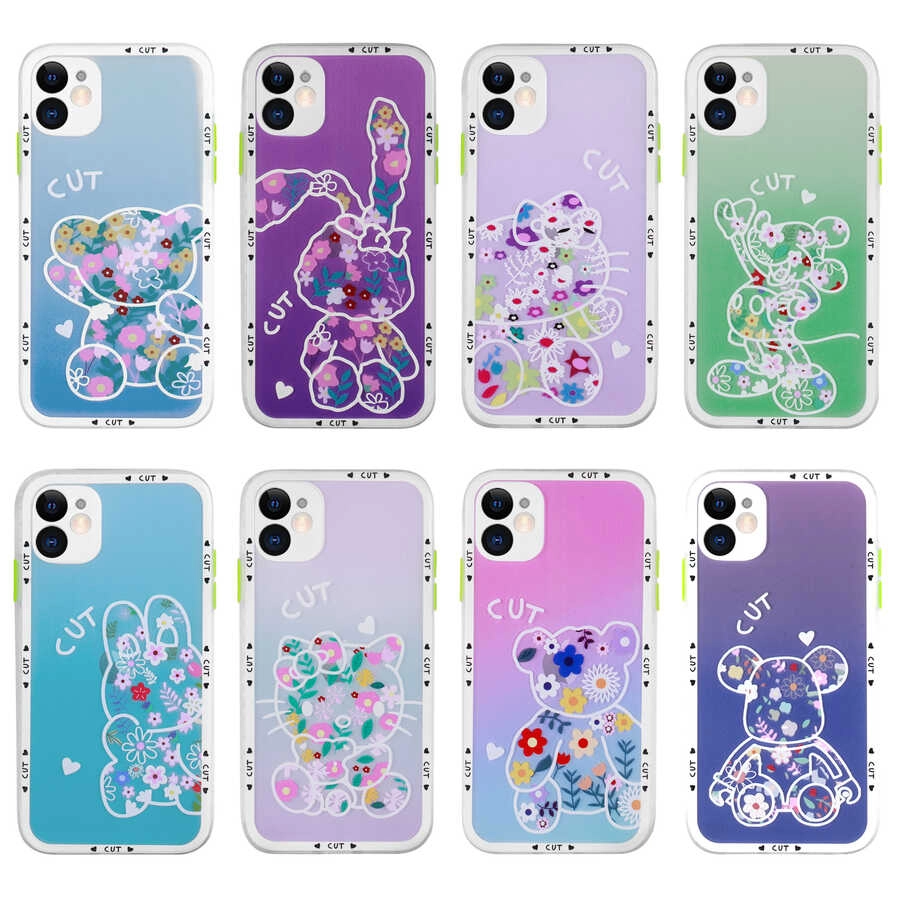 iPhone Uyumlu 11 Kılıf Kamera Korumalı Desenli Sert Zore Hess Kapak