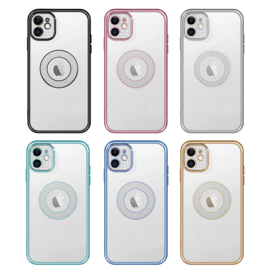iPhone Uyumlu 11 Kılıf Kamera Korumalı Logo Gösteren Zore Esta Kapak