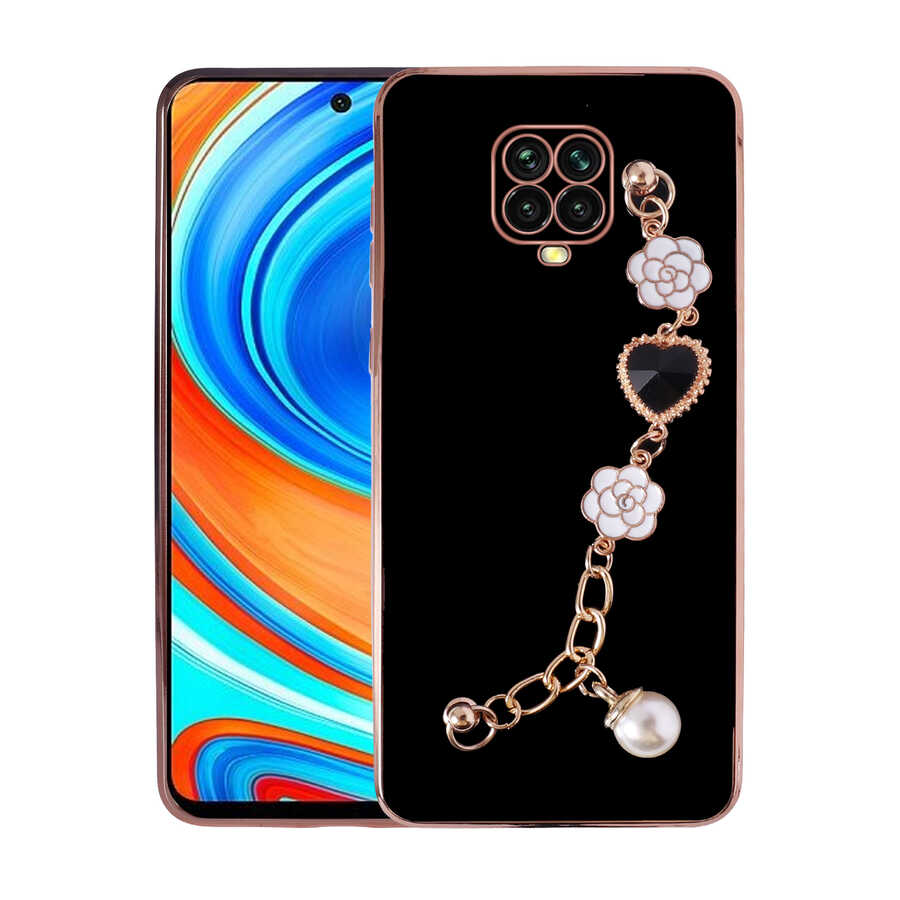 Xiaomi Uyumlu  Redmi Note 9 Pro Kılıf El Tutamaçlı Kamera Korumalı Zore Taka Silikon Kapak-Siyah
