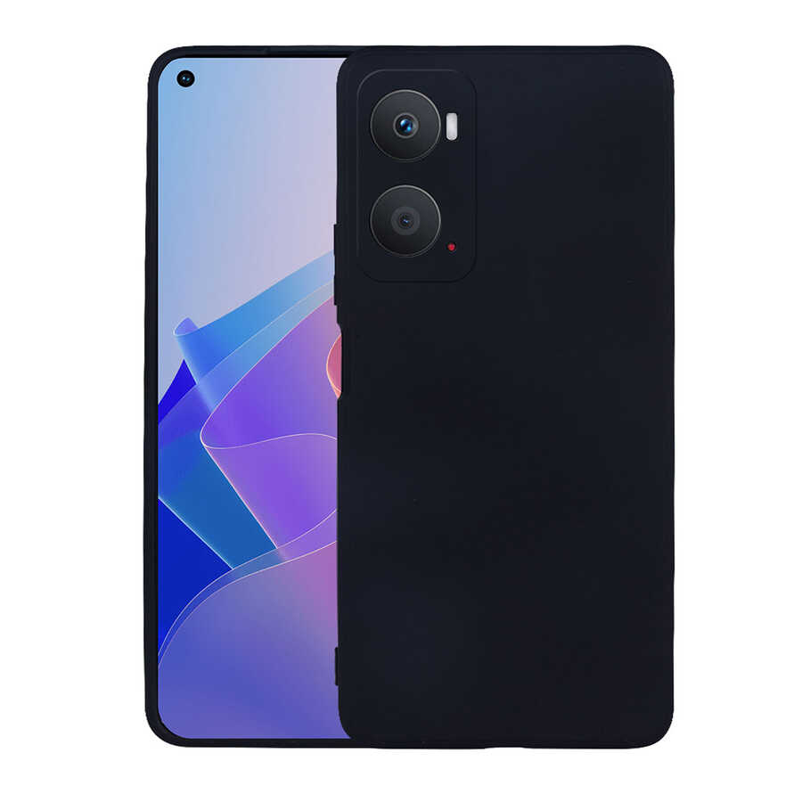 Oppo A76 Kılıf Zore Premier Silikon Kapak-Siyah
