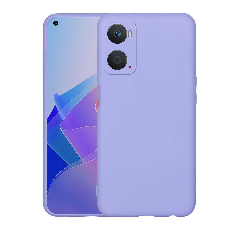 Oppo A76 Kılıf Zore Mara Lansman Kapak-Lila