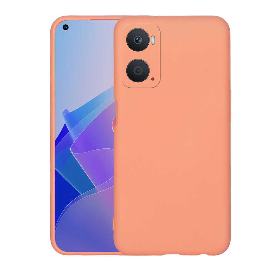 Oppo A76 Kılıf Zore Mara Lansman Kapak-Turuncu