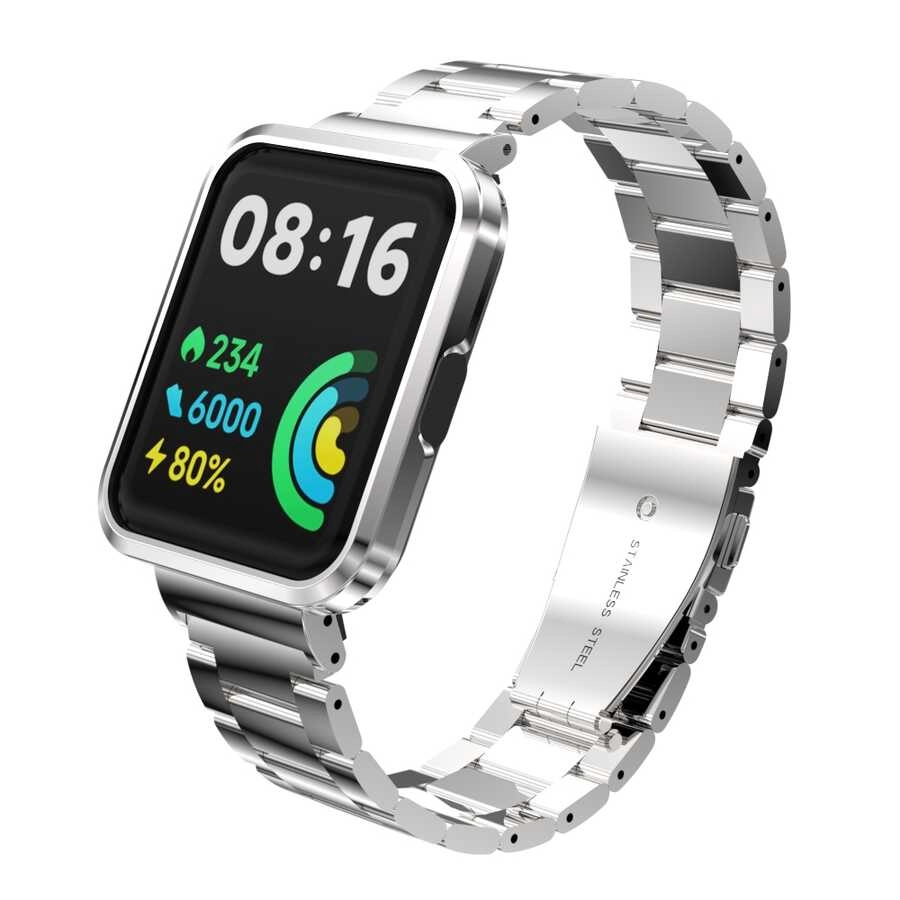 Xiaomi Uyumlu  Redmi Watch 2 Lite Zore KRD-60 Metal Kordon