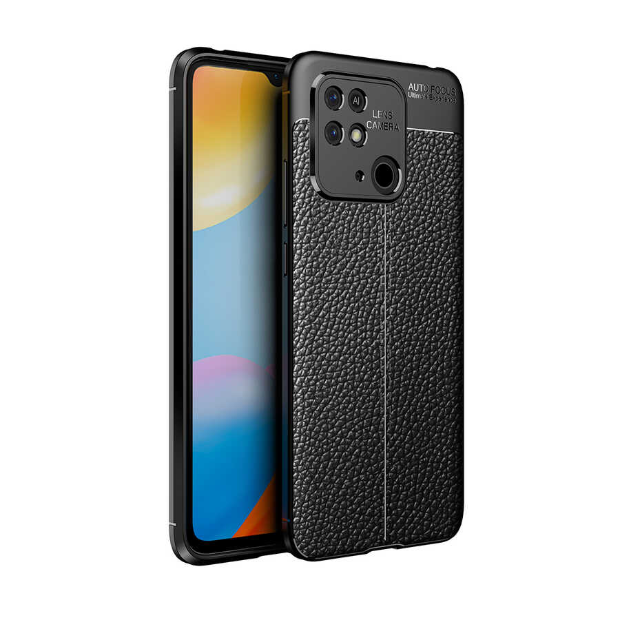 Xiaomi Uyumlu  Poco C40 Kılıf Zore Niss Silikon Kapak-Siyah