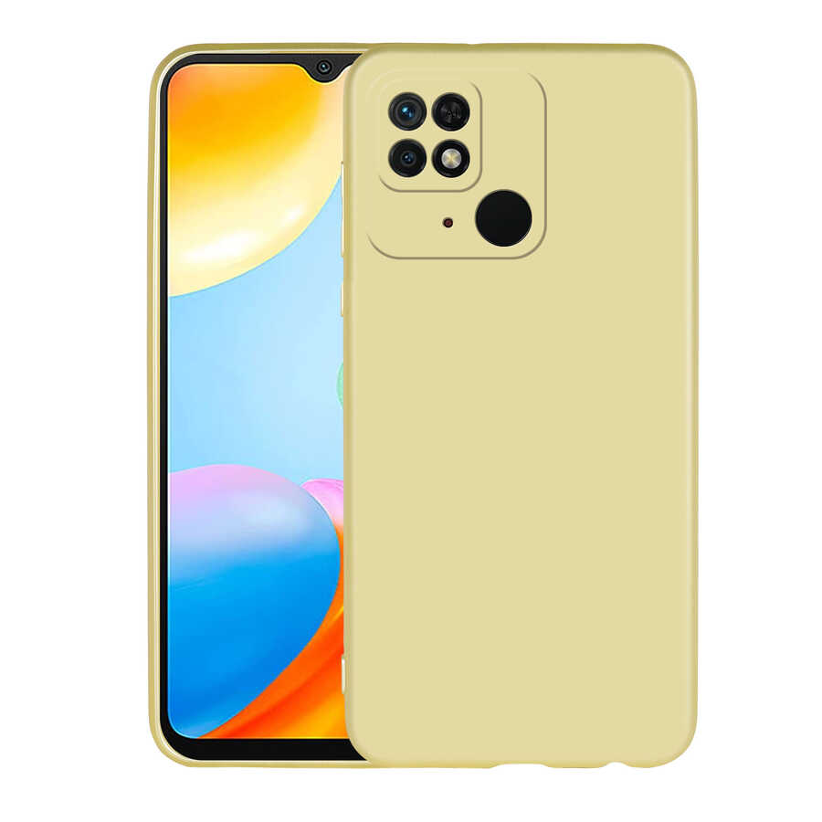 Xiaomi Uyumlu  Poco C40 Kılıf Zore Premier Silikon Kapak-Gold